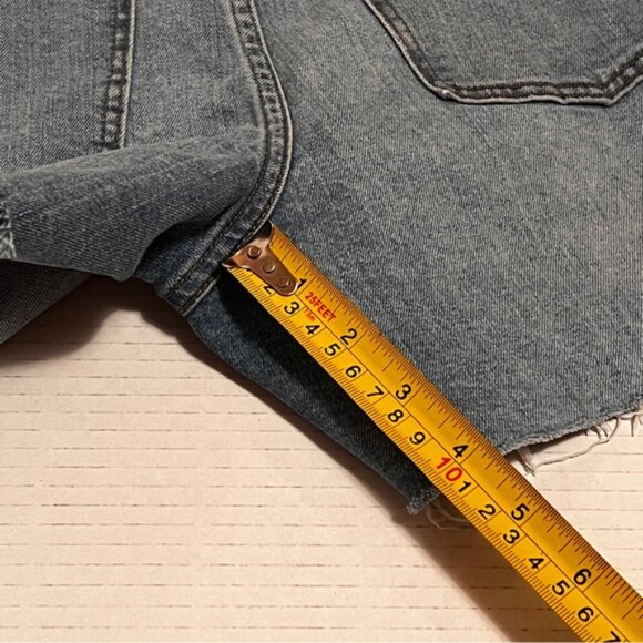 Madewell  *  Denim Shorts  Button Front Edition  High Rise  Size 27 - Picture 8 of 14